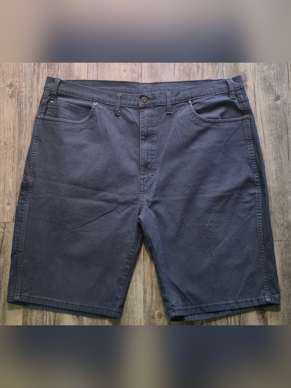 Dickies Carpenter Shorts Mens Grey Utility Canvas Pocket Work size 44.